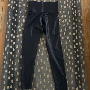 Carbon38 high rise Takara Shine navy blue leggings